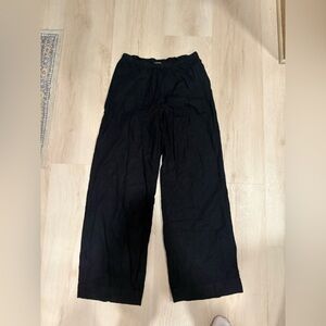 Target a new day black linen drawstring pant